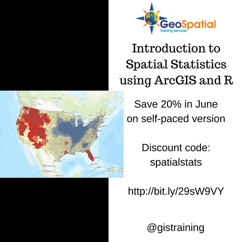 June Sale – Save 20% on Introduction to Spatial Statistics using ArcGIS and R