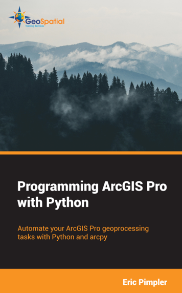 Programming ArcGIS Pro with Python (1st edition)