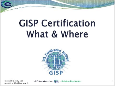 Gisp Certification What Is It Where Did It Come From And Where Is It Going