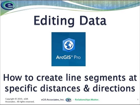 Editing Data in ArcGIS Pro – Using basic distance and direction tools to create line segments