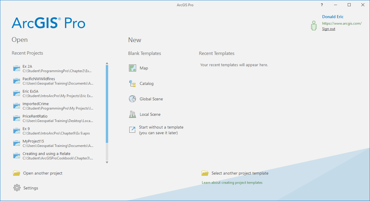 arcmap templates