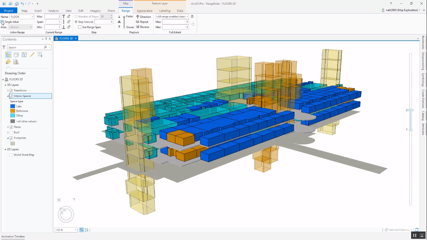 Filtering Data with the ArcGIS Pro Range Slider