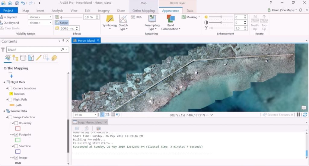 Creating an Orthomosaic from Geotagged Done Imagery in ArcGIS Pro ...