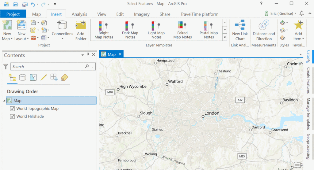 arcmap intersect