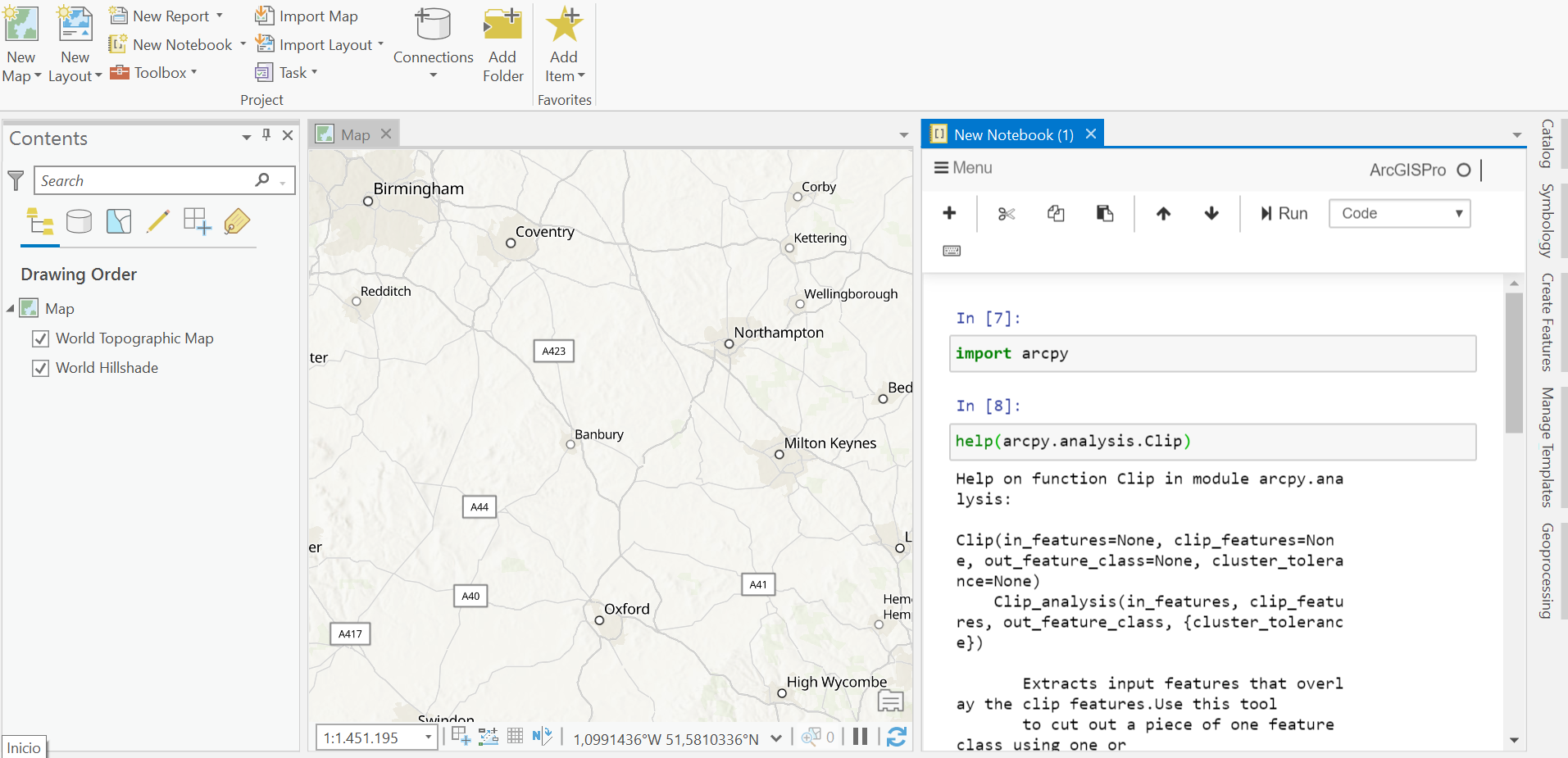 ArcGIS Notebooks in ArcGIS Pro