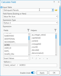 Calculating Attribute Values in ArcGIS Pro with the Calculate Field ...