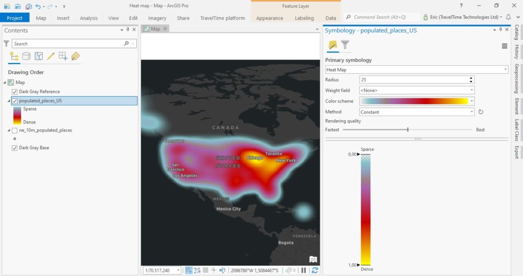 Tutorial - Creating a Heat Map in ArcGIS Pro - Geospatial Training Services