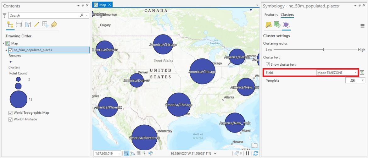 Dynamic Feature Clustering In ArcGIS Pro 2.9 - Geospatial Training Services