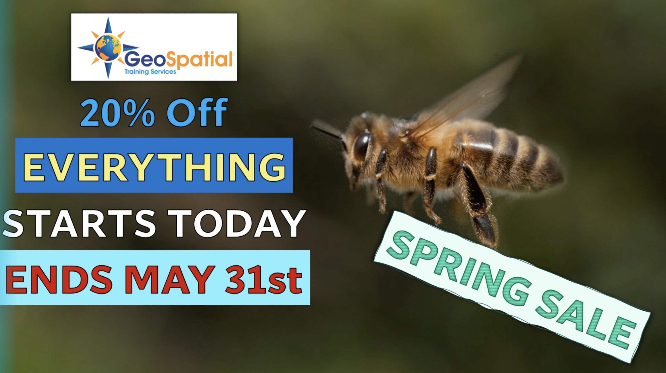 Spring Sale on GIS Training Has Begun!