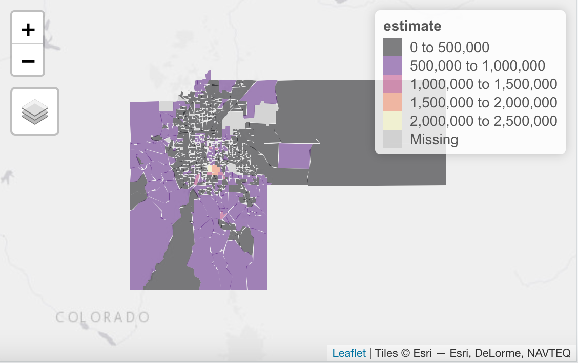 Visualizing Denver Area Home Values with R