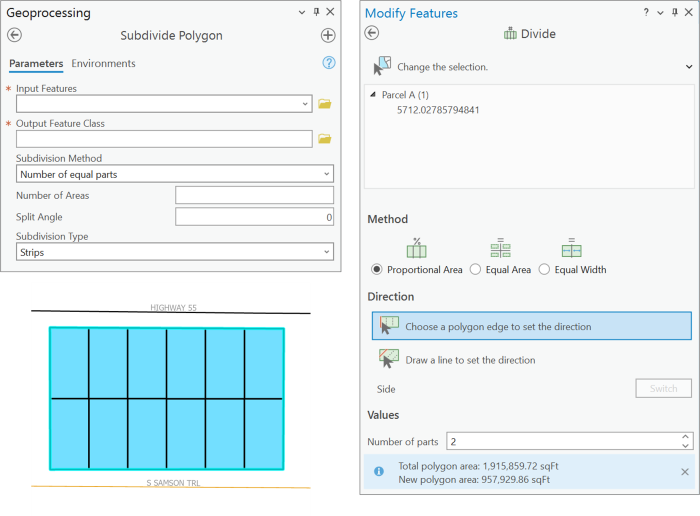 How to quickly divide a polygon into equal areas in ArcGIS Pro