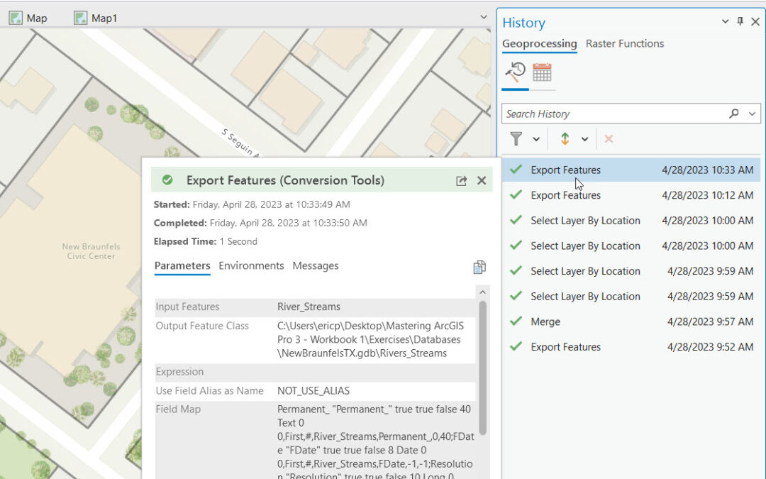 A Closer Look at ArcGIS Pro’s History Pane: Maximizing Workflow Efficiency
