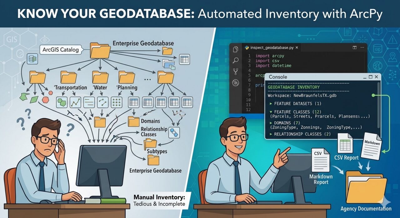 Know Your Geodatabase: A Reusable ArcPy Inspection Script - Geospatial ...