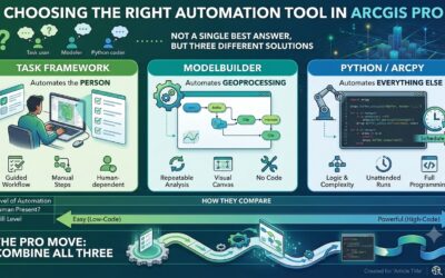 Python, ModelBuilder, or Tasks? Choosing the Right Automation Tool in ArcGIS Pro